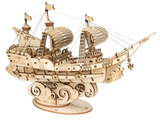 3D Laser Cut Sailing Ship Wooden Puzzle