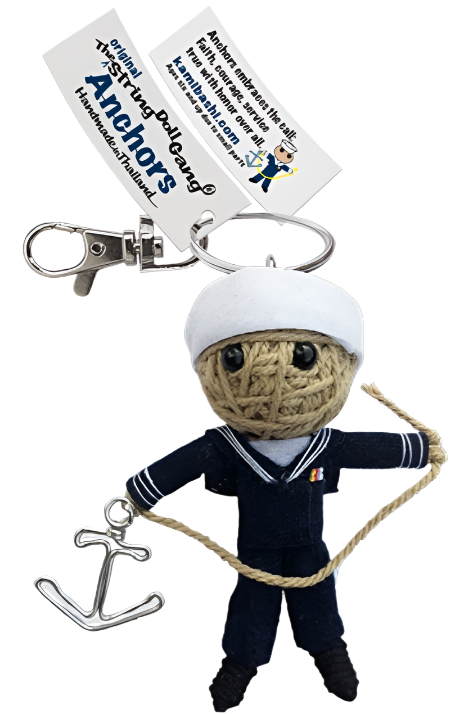 Anchors String Doll Keychain – Philly Seaport Gift Shop