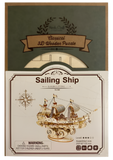 3D Laser Cut Sailing Ship Wooden Puzzle