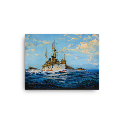 USS OLYMPIA by James Flood - Canvas Print