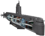 Metal model of USS Nautilus
