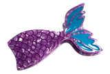 Purple and blue mermaid tail hair clip