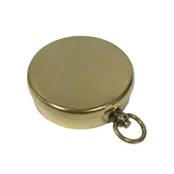 Closed brass compass