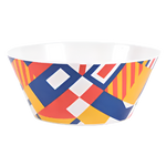 Children's melamine bowl with nautical flags pattern