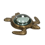 Tortoise-shaped bronze magnifying glass
