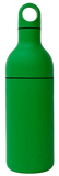 Green water bottle with a cap in the shape of a buoy