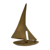 Bronze sailboat sculpture