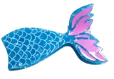 Blue and pink mermaid tail hair clip