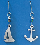 Boat and Anchor Earrings