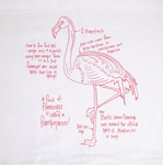 Flamingo Tea Towel