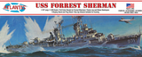 USS FORREST SHERMAN Destroyer Plastic Model Kit