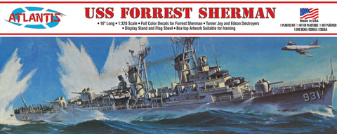 USS FORREST SHERMAN Destroyer Plastic Model Kit