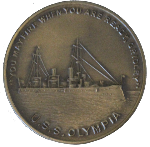 Cruiser OLYMPIA Collectible Propeller Coin