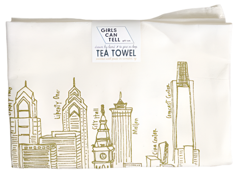 Philadelphia Skyline Tea Towel