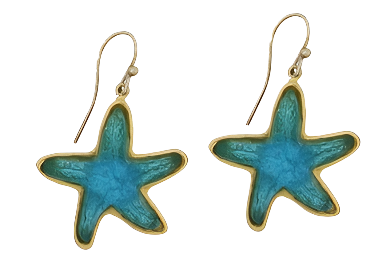 Under the Sea Star Fish Wire Earrings