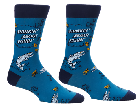 Thinkin' About Fishin' Socks