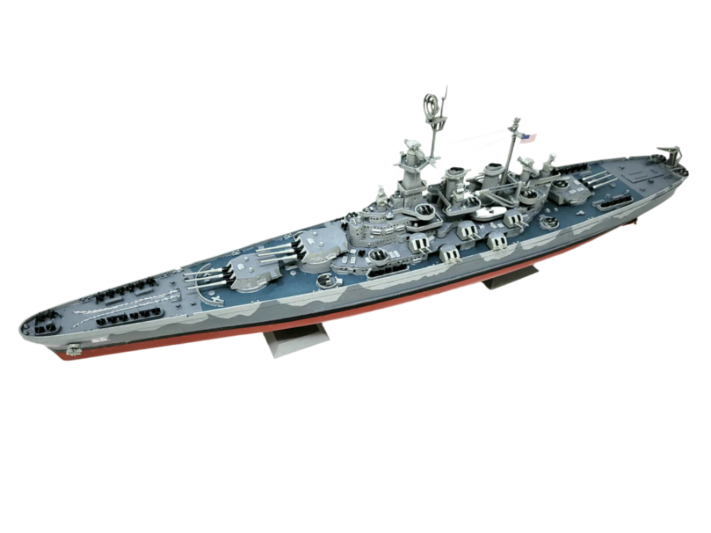 thumbnail image 2 of USS North Carolina BB-55 Battleship Diecast Model - 1/1000 Scale Pre-Built Display Piece 2 of 9
