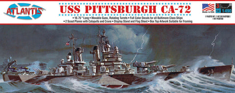 USS PITTSBURGH CA-72 Heavy Cruiser Plastic Model Kit