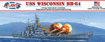 USS WISCONSIN BB-64 Battleship Plastic Model Kit