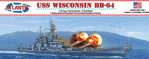 USS WISCONSIN BB-64 Battleship Plastic Model Kit