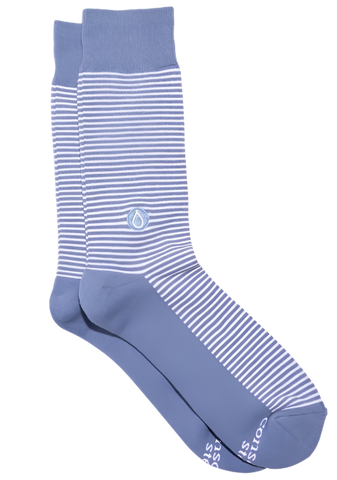 Socks That Give Water (Blue and White Stripes)