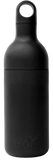 Black water bottle with a cap in the shape of a buoy