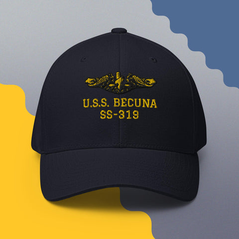 Submarine BECUNA with Dolphins - Embroidered Hat