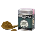 Spicewalla Roasted Cumin Powder can with a spoonful of cumin powder 
