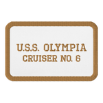 Cruiser OLYMPIA Name and Hull Embroidered Patches