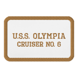 Cruiser OLYMPIA Name and Hull Embroidered Patches