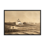 Cohansey Lighthouse Pre-flood Framed Poster
