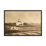 Cohansey Lighthouse Pre-flood Framed Poster