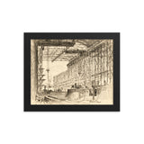 Covered Shipway at New York Shipbuilding, Camden, NJ - Framed poster
