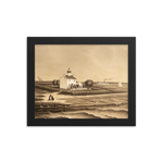 Cohansey Lighthouse Pre-flood Framed Poster