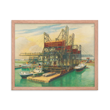Pennsylvania Railroad Ore-Handling Pier Framed Poster