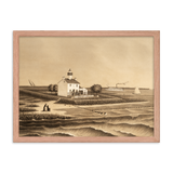 Cohansey Lighthouse Pre-flood Framed Poster