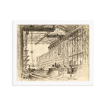 Covered Shipway at New York Shipbuilding, Camden, NJ - Framed poster