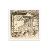 Covered Shipway at New York Shipbuilding, Camden, NJ - Framed poster