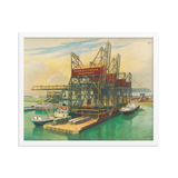 Pennsylvania Railroad Ore-Handling Pier Framed Poster
