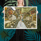 Submarine BECUNA Engine Room - Framed Poster