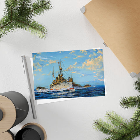 USS OLYMPIA by James Flood - Postcards (10pcs)