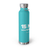 W2W "15 Miles" 22oz Vacuum Insulated Bottle