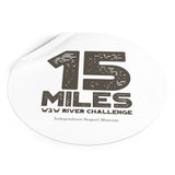 W2W "15 Miles" Round Vinyl Stickers