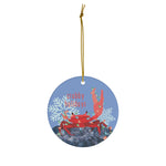Crabby Holidays - Ceramic Ornament