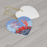 Crabby Holidays - Ceramic Ornament