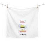 Festive Seaport Fleet - Tea Towel